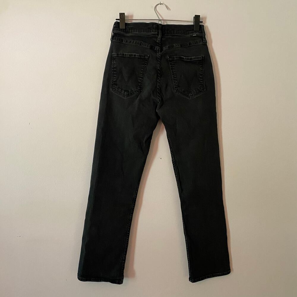 Mother High Waisted Rider Ankle Jeans Not Guilty Gray Black Straight Leg size 28 - Picture 7 of 15